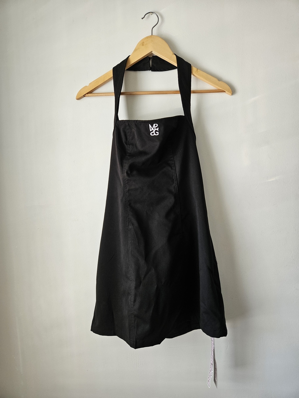 Missguided Black Halter Mini Dress